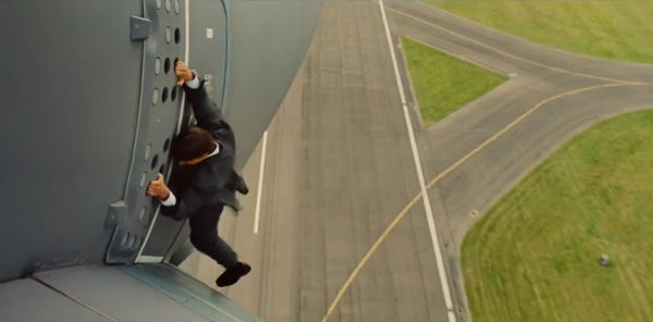 A screen shot from Mission: Impossible – Rogue Nation trailer. Mission: Impossible – Rogue Nation