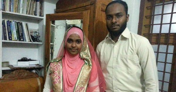 In the picture, Hadiya with her husband Shafin Jahan. The Kerala High Court annulled their marriage in May 2017 and Hadiya had been placed under her father, Asokan KM's protective custody in Kerala Hadiya and Shafin Jahan