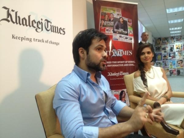 Actors Emraan Hashmi, Esha Gupta (Image- Twitter Mahesh Bhatt) Emraan Hashmi, Esha Gupta