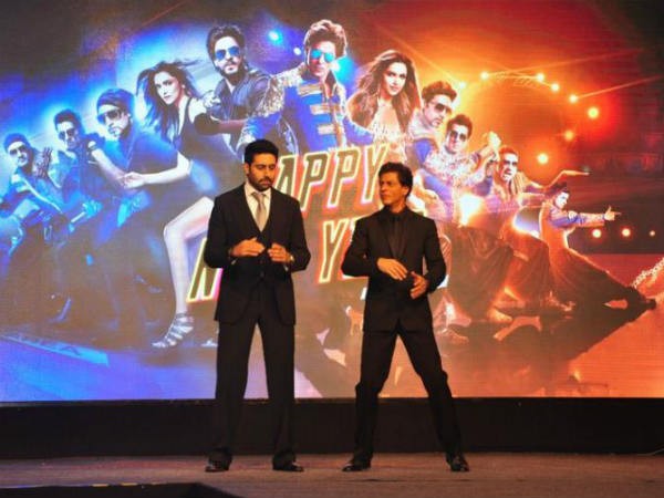 Shah Rukh Khan WIth Abhishek Bachchan In Chennai