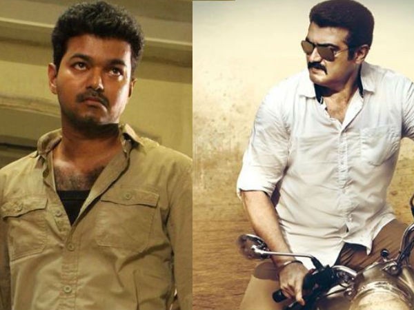 A collage of Kaththi and Yennai Arindhaal. Kaththi-Yennai Arindhaal