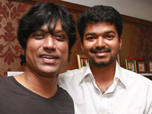 Sj Surayah with Vijay. 'Puli' Title, a Gift to Vijay from Suryah