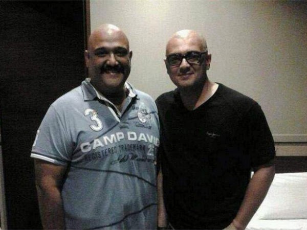 A picture of Ajith with Siruthai Siva. Ajith with Siruthai Siva
