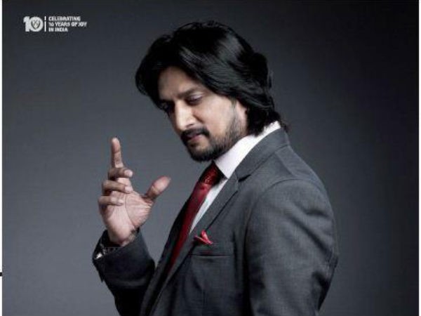 A promotional material of Sudeep's Sudeep