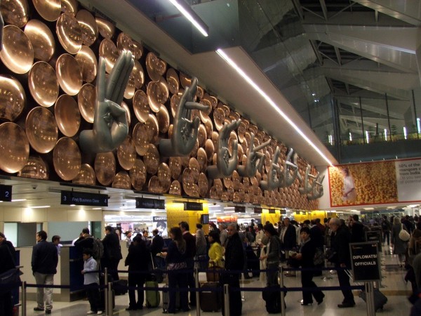 The Indira Gandhi International Airport in New Delhi. indira gandhi international airport