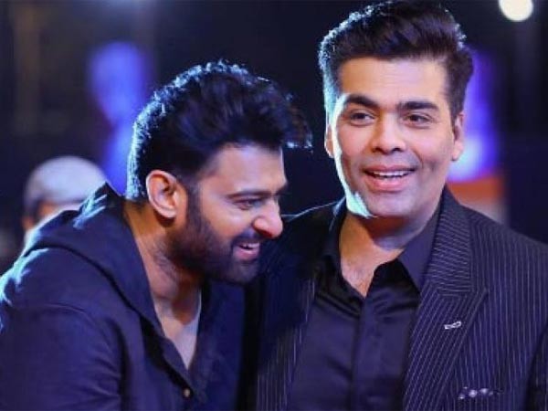Prabhas with Karan Johar Prabhas with Karan Johar