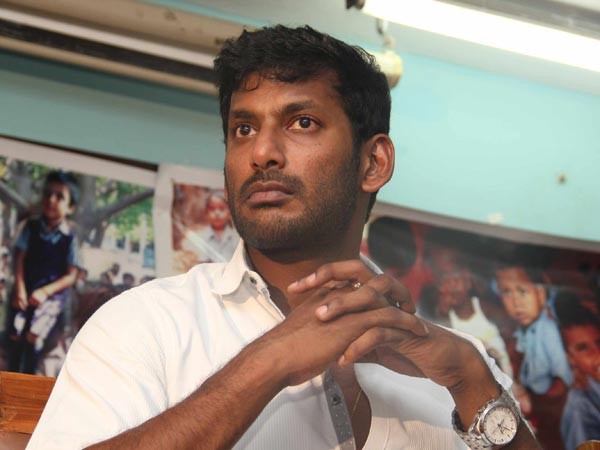 Actor and TFPC president Vishal. Vishal