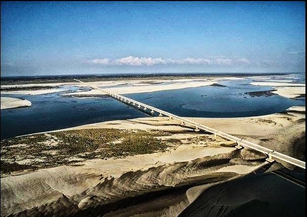 In picture: Another view of the Dhola Sadia bridge. Dhola Sadia bridge