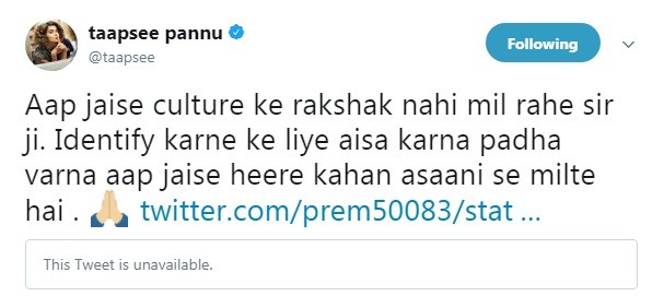 Taapsee Pannu Twitter