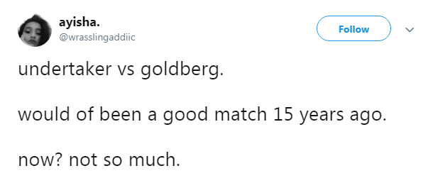 Undertaker vs Goldberg