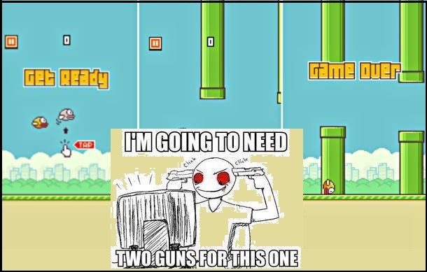 Flappy Bird the game is loved and hated. Some find it stupidly simple and frustratingly difficult.PicArt-J Flappy Bird the game is loved and hated. Some find it stupidly simple and frustratingly difficult.PicArt-J