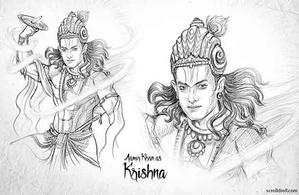 Aamir Khan as Lord Krishna Aamir Khan