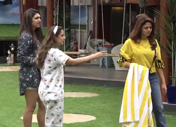 Neha Pendse, Srishty Rode and Kriti Verma in Bigg Boss 12 Neha Pendse, Srishty Rode and Kriti Verma in Bigg Boss 12