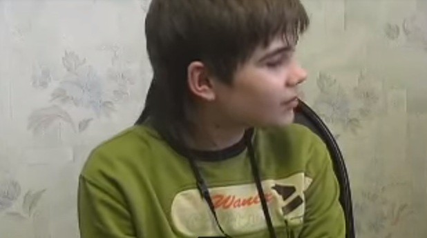 Video grab of Boriska Kipriyanovich, a 21-year-old Russian who claims to have born on Mars in his previous birth. He currently lives in Volgograd (Youtube) Boriska