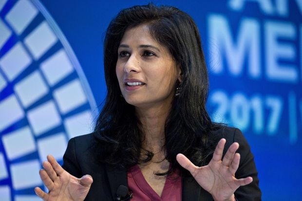Gita Gopinath at the ongoing 50th annual meeting of the World Economic Forum (WEF) in Davos. Gita Gopinath