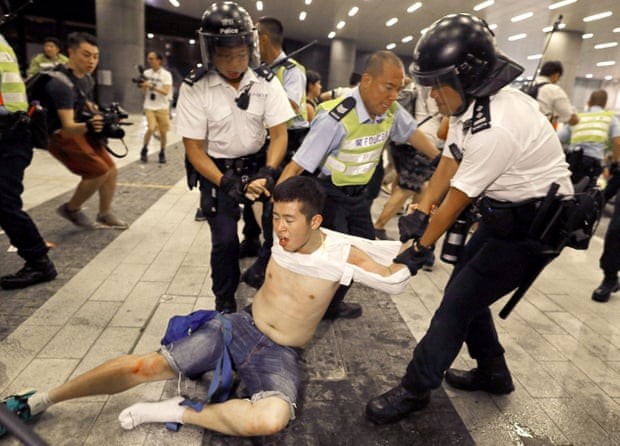 Young protesters and the police crashed as riot erupt in Hong Kong against the contentious extradition law Protest in Hong Kong