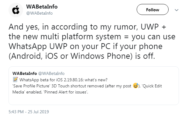 Upcoming WhatsApp feature will resolve the biggest pain point of WhatsApp Web Upcoming WhatsApp feature will resolve the biggest pain point of WhatsApp Web