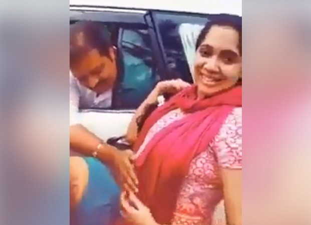 Suresh Gopi touches baby bump