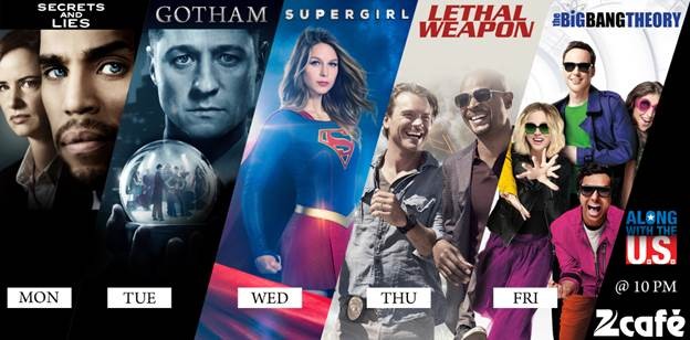 Zee Cafe brings the Indian Television Premiere of 5 popular shows