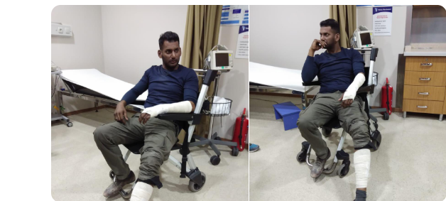 Tamil hero Vishal Reddy meets with an accident