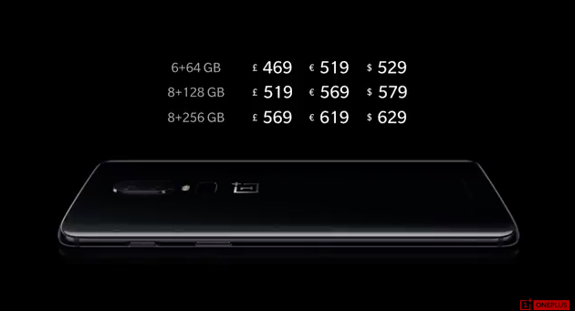 OnePlus 6 price revealed OnePlus 6 price revealed