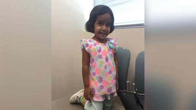 In the picture, Sherin Mathews, the 3 year old missing child in Dallas, Texas Sherin Mathews