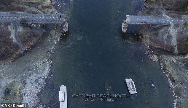 russian bridge missing
