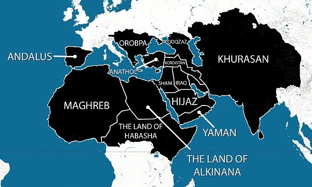 ISIS Map of the world ISIS Map of the world