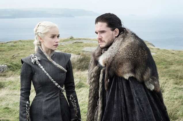 Daenerys and Jon in conversation. Game of Thrones