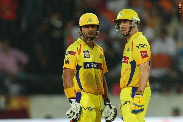 CSK Raina Hussey