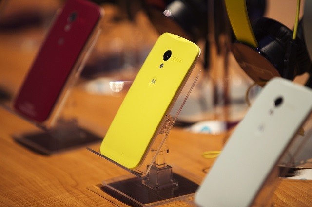 Moto X at its launch event in New York, 2013.