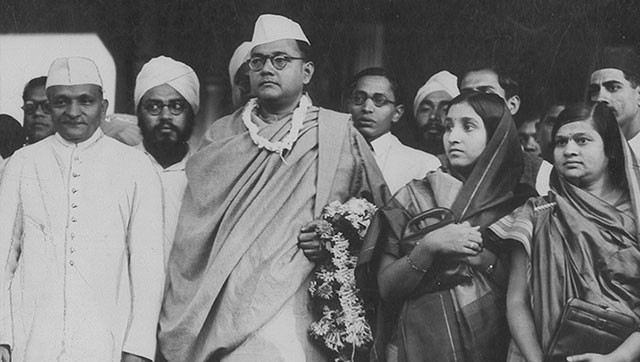 Subhas Chandra Bose (1891-1945) with people around him. Wikimedia Commons Subhas Chandra Bose