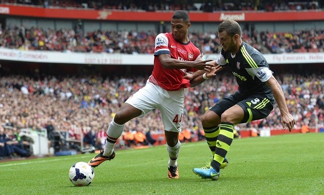 Arsenal playmaker Serge Gnabry could move to Southampton on loan Gnabry Arsenal Pieters Stoke