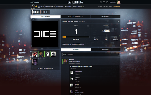 Battlefield 4 will introduce Platoons from 27 February.(Battlefield Blog) Battlefield 4