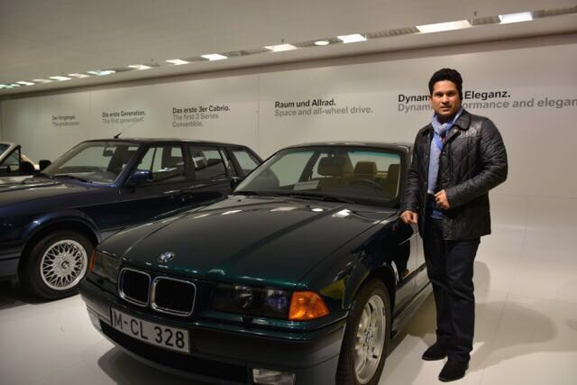 Sachin visiting BMW museum in Germany Sachin and BMW