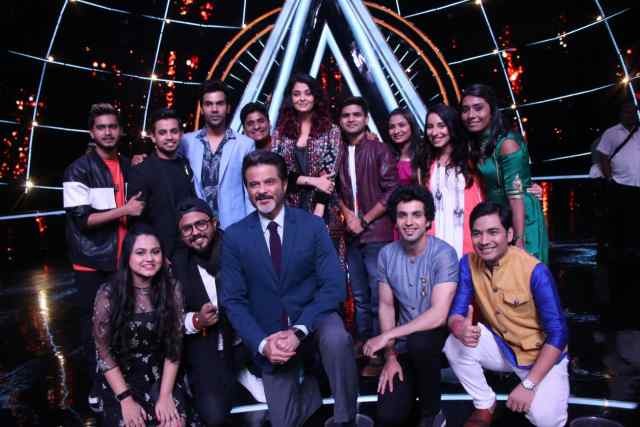 Indian Idol 10: Aishwarya Rai Bachchan, Anil Kapoor and Rajkummar Rao on Indian Idol 10 Indian Idol 10: Aishwarya Rai Bachchan, Anil Kapoor and Rajkummar Rao with Indian Idol 10 contestants