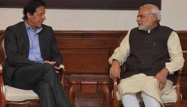 Pakistan PM Imran Khan with Indian counterpart Narendra Modi India-Pak