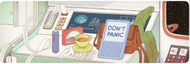Google Commemorates Douglas Adams’ 61st Birthday with Interactive Doodle Google Commemorates Douglas Adams’ 61st Birthday with Interactive Doodle
