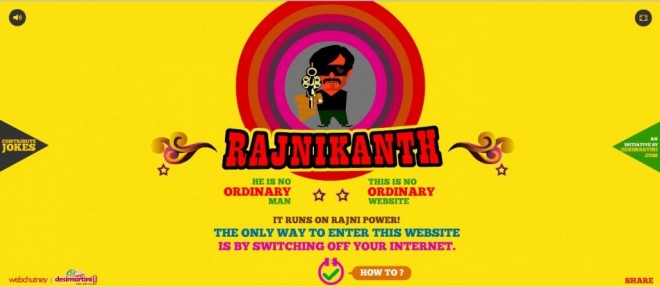 Rajinikanth's website