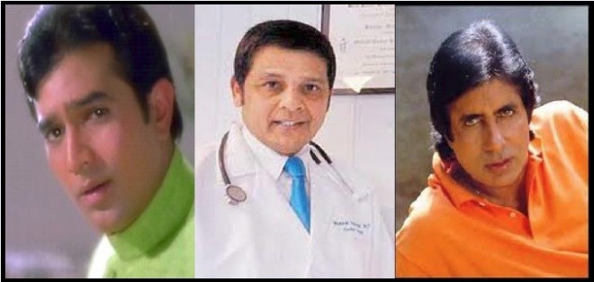 Rajesh Khanna, Dr Mukesh Hariawala, Amitabh Bachchan