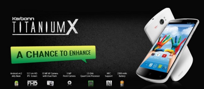 Karbonn Titanium X (Credit: Karbonn Mobiles)