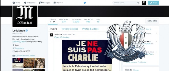 Le Monde Hack Syrian electronic Army