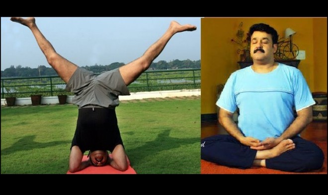 Image result for mohanlal yoga practice