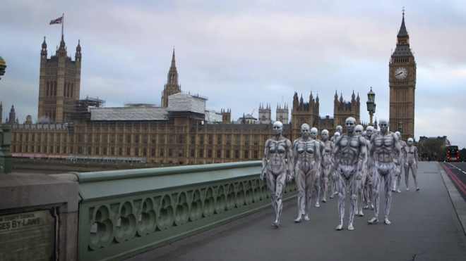 Watch humanoid robots take over London