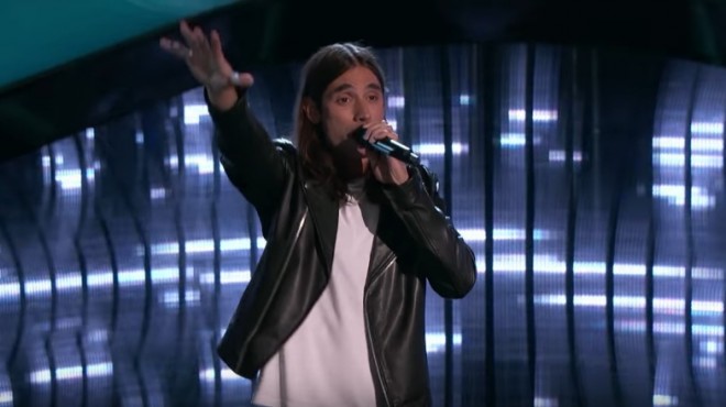 Johnny Gates performing "Maggie May" on The Voice USA 2017