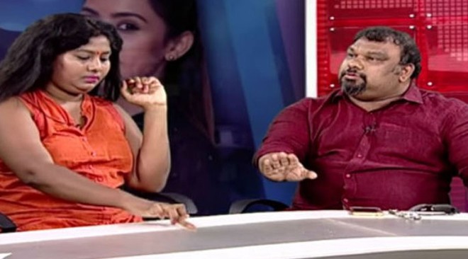 Artiste Sunitha and film critic Mahesh Kathi Artiste Sunitha and film critic Mahesh Kathi