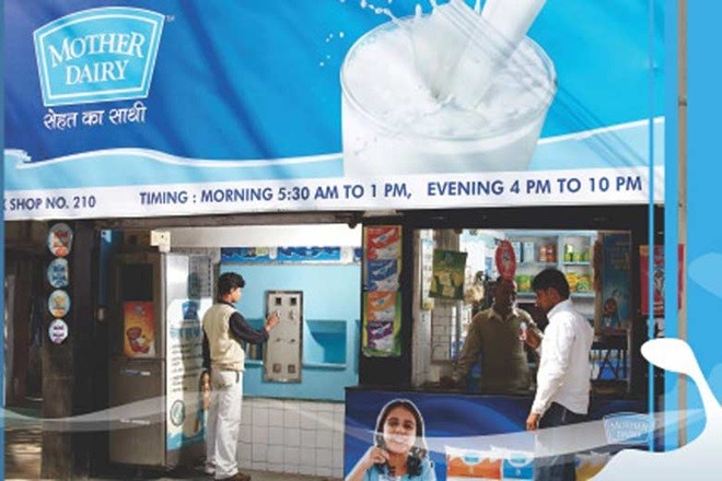 Mother Dairy booth Mother dairy Booth