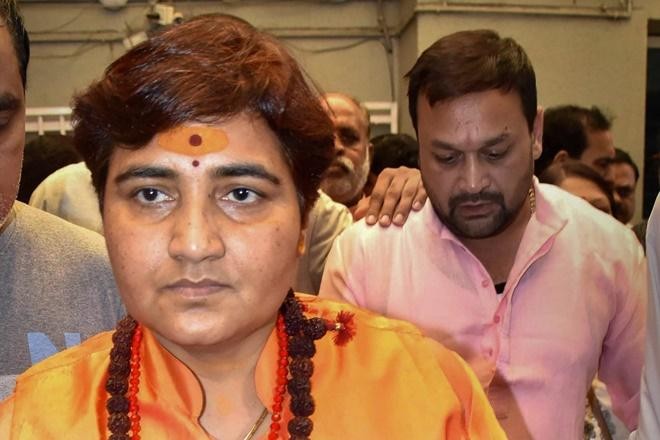 The BJP MP from Bhopal, Sadhvi Pragya Thakur referred to Mahatma Gandhi's assassin Nathuram Godse as a sadhvi pragya