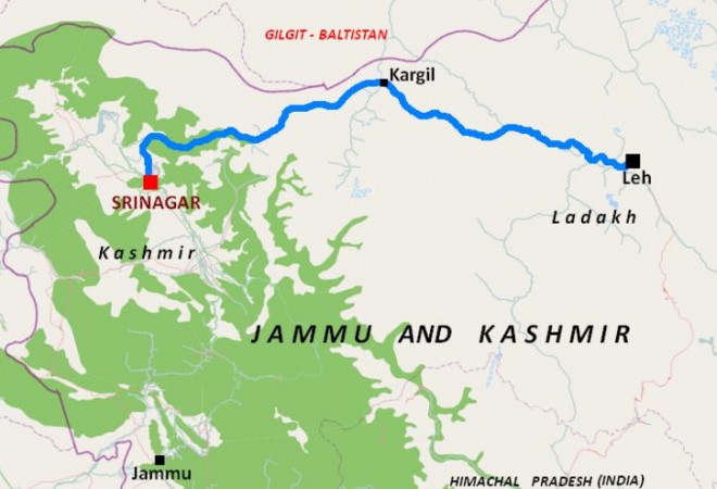 The Zojila tunnel will be built between Srinagar and Leh, Picture: National Highway 1D Zojila Pass