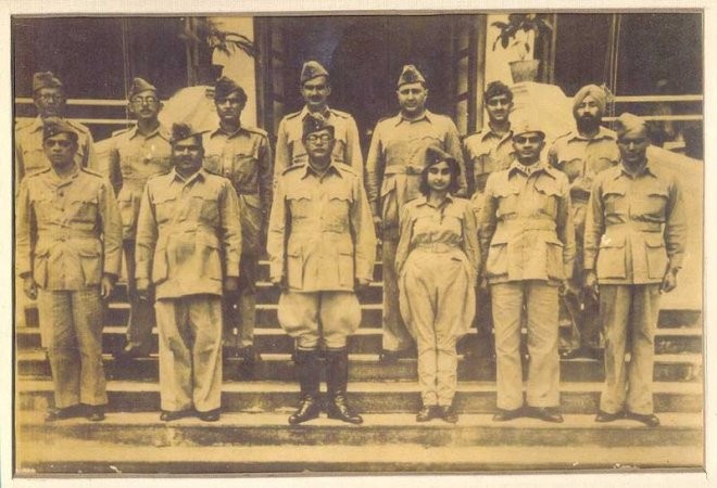 Netaji Subhas Chandra Bose and Members of the Azad Hind Fauj - 1940's INA, netaji,
